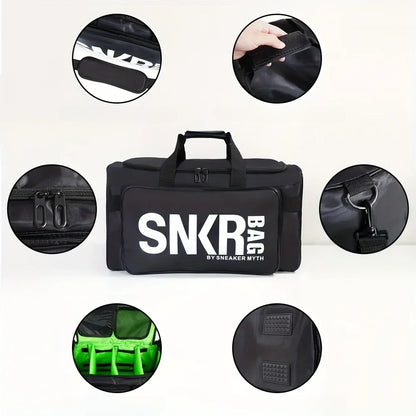 Sac de Sport Noir Organisé SNKR - Compartiments Multiples