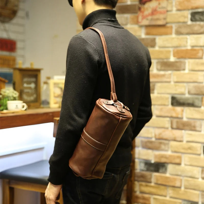 Sac Bandoulière en Cuir Vintage