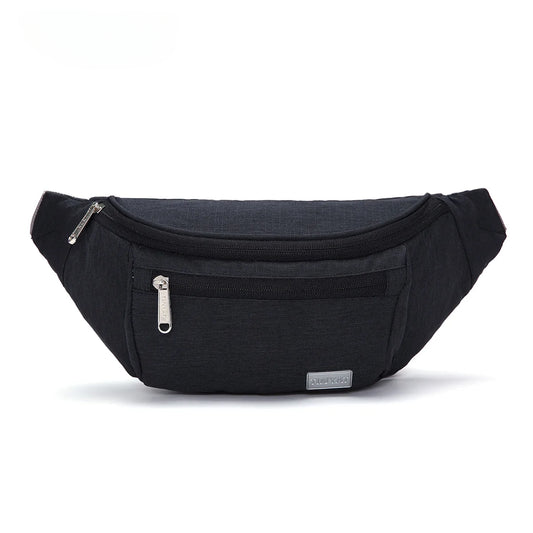 Sac Banane Noir Étanche Minimaliste